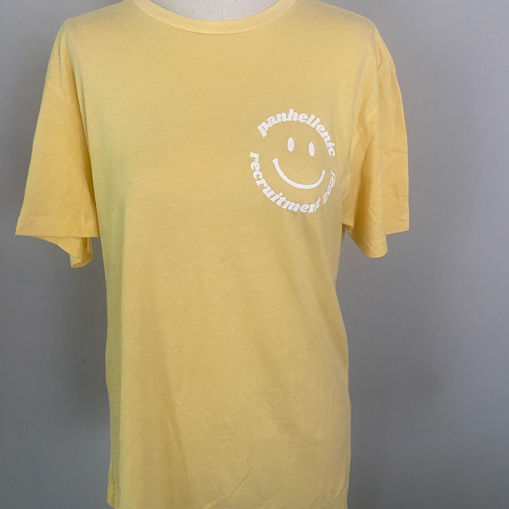 Next Level Apparel Yellow Graphic Tee